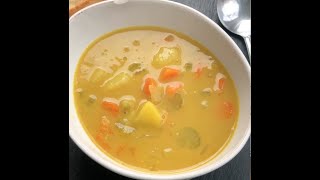 Soupe cari aux pois cassés I La Cuisine de JeanPhilippe [upl. by Ikciv372]