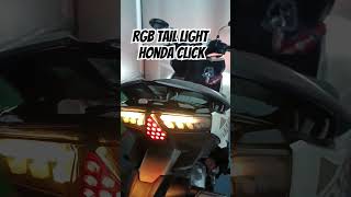 Rgb tail light Honda Click 13 modes [upl. by Eirrab]