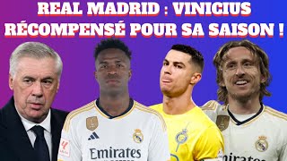 REAL VINICIUS RÉCOMPENSÉ POUR SA SAISON  LANNONCE DANCELOTTI À PEREZ POUR LA SAISON PROCHAINE [upl. by Notnilk]