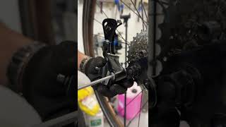 Derailleur Adjustment cycle bike bicycle bikelife cycling cyclinglife satisfying shorts [upl. by Asenaj]