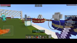 Minecraft Jugar Skywarks y saludar un amigo en peleas [upl. by Dnarud773]