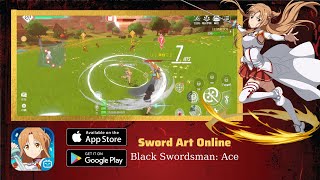 Sword Art Online Black Swordsman Ace MMORPG Gameplay Android iOS [upl. by Encratis]