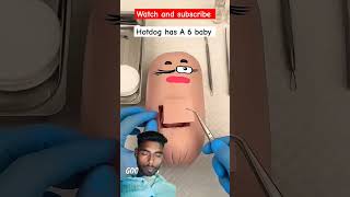 Hotdog has A 6 baby operation successfully short shorts viral trendings [upl. by Krongold]