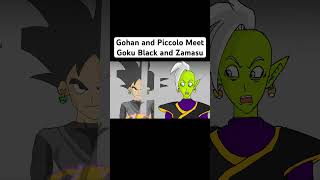 Gohan and Piccolo Meet Goku Black and Zamasu shorts dragonball dragonballsuper gohan [upl. by Adamo]