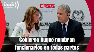 Duque también se toma la CREG nombra tres de ocho [upl. by Einimod665]