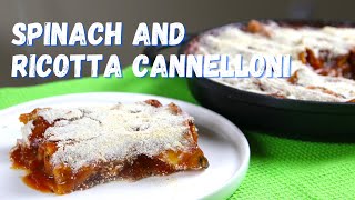 Spinach and Ricotta Cannelloni Recipe Using our Whatever Pan [upl. by Ettezel]