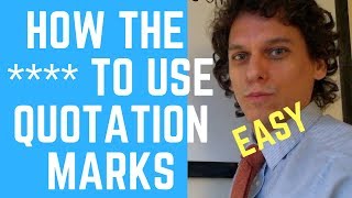 How to Use Quotation Marks [upl. by Irabaj]