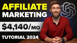 Affiliate Marketing Tutorial For Beginners 2024 Step by Step Using AI [upl. by Oregolac]