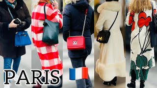 January Part 2 Paris Street Fashion What Most Stylish People Wearing In Paris [upl. by Yenaiv]