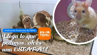 Nuevas cosas para mi Hamster Sirio ¨Analizando a TEMU¨🥹🤔🐹 [upl. by Leshia551]