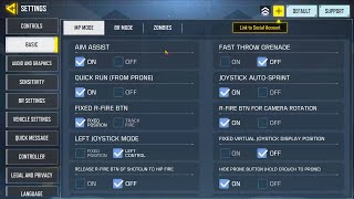 Basic settings CODM  Basic settings ঠিক করে নিন Call of Duty Mobile  RTX 3050 Laptop  Nahid1212 [upl. by Ferriter]