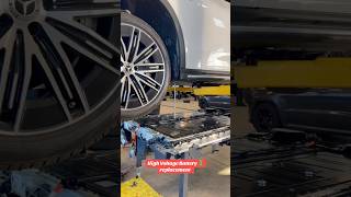 MercedesBenz High voltage battery replacement electricvehicle mercedes shorts mechanic tech [upl. by Negeam]