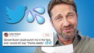 Gerard Butler Reads Thirst Tweets [upl. by Aelak74]