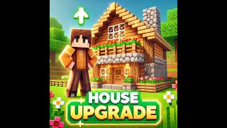 Upgrading My House in Minecraft 🏡✨  Aesthetic Home Design minecraft minecraftsurvivalworld best [upl. by Ahsiadal]