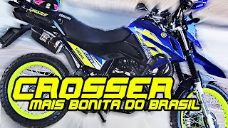 CROSSER 150 MAIS BONITA DO BRASIL  YAMAHA  COM NOVOS ADESIVOS TUNADA CHEGA AO CANAL [upl. by Crandall286]