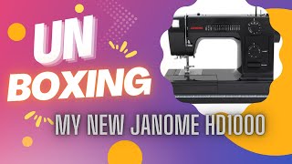 Unboxing JANOME HD 1000 with Manual Sewing Machine Demonstration [upl. by Gav]