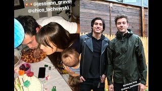 Francisco Lachowski and Jessiann Gravel celebrate birthday together Ig Stories 110 [upl. by Aisset]