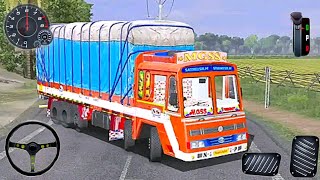 Indian Lorry Cargo Truck Simulator Game  Truck Driving Game 3D  Android Gameplay game 5 [upl. by Kcirdez]