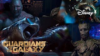 Guardians Of The Galaxy  F’saki  Lizard Fight Scene  Disney 2014 [upl. by Ancalin]