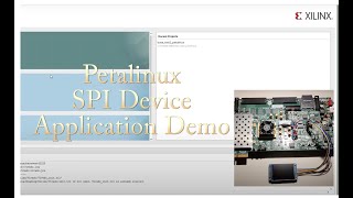 PetaLinux SPI Device Control LCD Panel  Project Demo [upl. by Sudderth563]