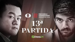 13ª Partida CAMPEONATO DEL MUNDO de la FIDE  Ding Liren vs Gukesh Dommaraju [upl. by Andrei80]