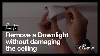 How to remove a downlight without damaging the ceiling [upl. by Sylvester458]