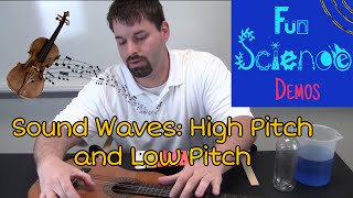 Sound Waves High Pitch and Low Pitch [upl. by Ahsyas]