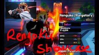 Rengoku Evolved showcase  Anime Vanguards Update 05 [upl. by Adlen422]