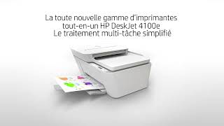 Imprimante HP DeskJet 4100e tout en un [upl. by Aratas805]