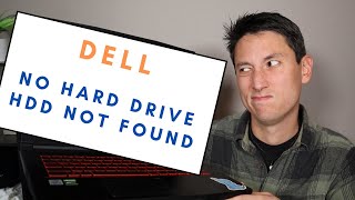 How To Fix Dell No Hard Drive  Hard Drive Not Found  HDD Not Installed Error [upl. by Deaner]