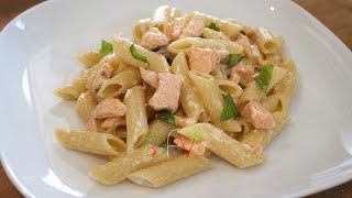 PASTA AL SALMONE  Buono Facile Veloce [upl. by Aryam]