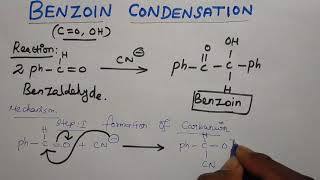 Benzoin Condensation Reaction mechanism  Organic Chemistry Tamil English [upl. by Cly667]