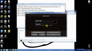 How To Download Minecraft Beta 181 [upl. by Hinda324]