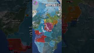 African World War Second Congo War using Google Earth [upl. by Domineca]