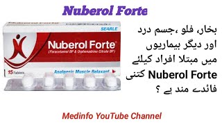 Nuberol Forte paracetamol and orphenadrine citrate Uses Benefits and Side Effects in Urdu [upl. by Uyekawa]