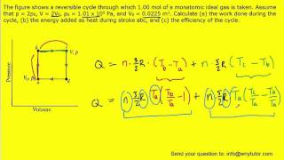 The figure shows a reversible cycle through which [upl. by Oliver]