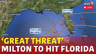 Hurricane Milton Tracker  US News Live  Dangerous Category 5 Storm Heads Toward Florida  N18G [upl. by Nadine]