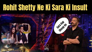 Bigg Boss 18 Rohit Shetty Ne Ki Sara Khan Ki Insult Kaha Cheap saraarfeenkhan chum bb18 karan [upl. by Kata120]