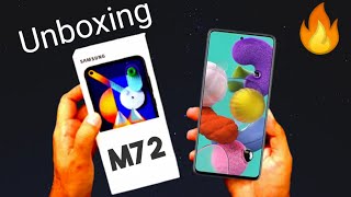 Samsung Galaxy M72 Unboxing amp FirstLook 🔥 [upl. by Enitsed]