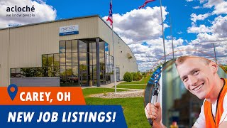 New Job Openings in Carey Ohio [upl. by Niessuh]