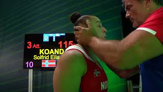 2023 IWF World Championships Women 87kg Highlights [upl. by Kcirreg]