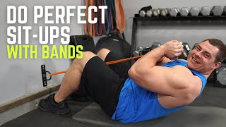 Level Up Your Core from Beginner to Advanced with 2 Banded Sit Up Exercises [upl. by Urias]