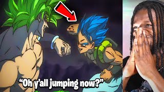 When GOGETA spawned in to beat the CTE out of BROLY REACTION [upl. by Nauquf]