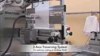 Ink Jet coding on Multivac R245  2Axis traversing system [upl. by Aurea996]