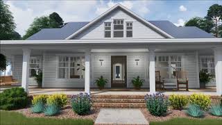 Architectural Designs Modern Farmhouse Plan 16901WG Virtual Tour [upl. by Ydnys]