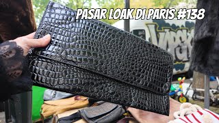 Tas Goyard dasi Hermes Dompet Cartier di jual di pasar loak Paris [upl. by Derf]