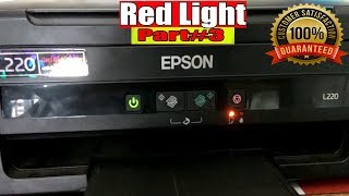 Epson Red light blinking error L220L210L380L110L130 Part 3 [upl. by Aikemot612]