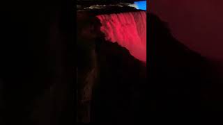 Niagara Falls Night Illumination waterfalls Beautiful colors travel [upl. by Geiger]