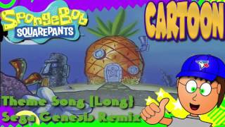 Spongebob SquarePants Theme Song Sega Genesis Remix Long [upl. by Nonnaehr7]