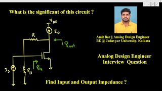 Find the input and output impedance of Transimpedance Amplifier [upl. by Klement]